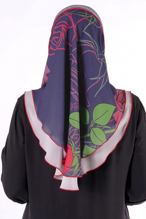 2 Layer Hijab - ADMIRE 01000 Hard Visor